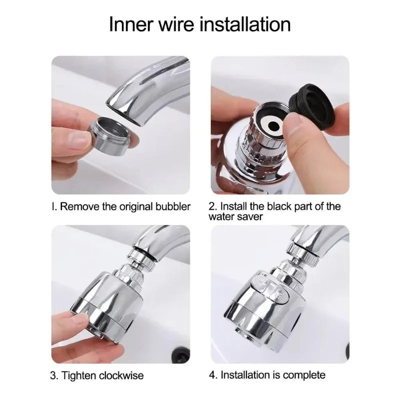 2 Modes Rotatable Water-Saving Kitchen Faucet Extender