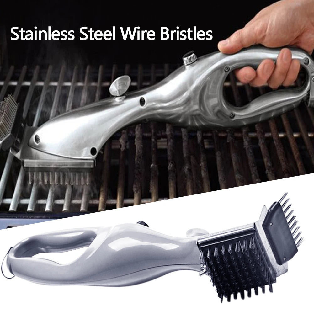 Portable Barbecue Grill Cleaning Brush & Steam Tool