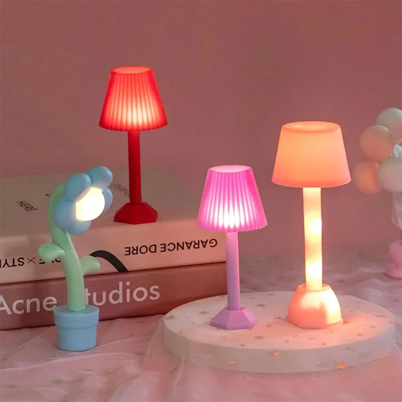 Dollhouse Miniature LED Night Lamp & Floor Light