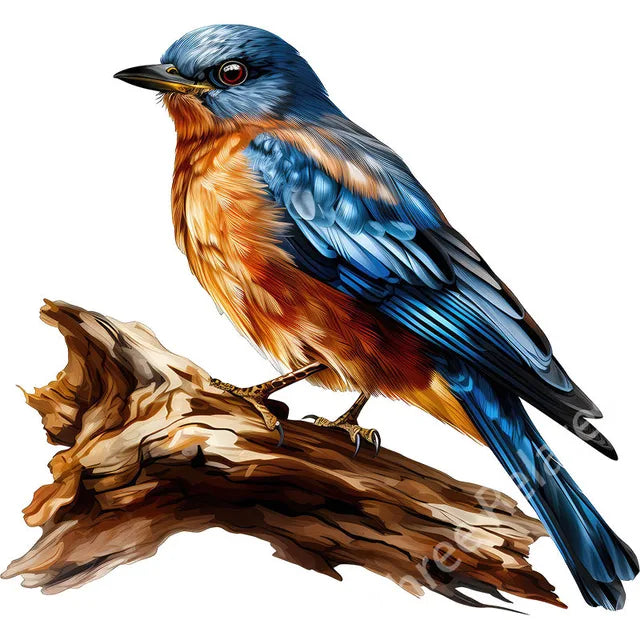 Alcedo Bird Watercolor Art Wall Sticker