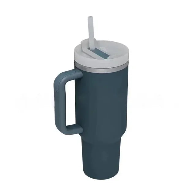 Tumbler with Handle and Straw Lid