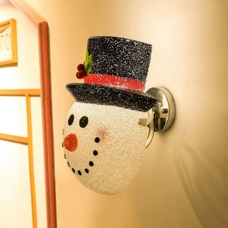 SNOWMAN PORCH LIGHT COVERS Christmas Lampshade Snowman Penguin Christmas Gnome Style Christmas Porch Lamp Shade