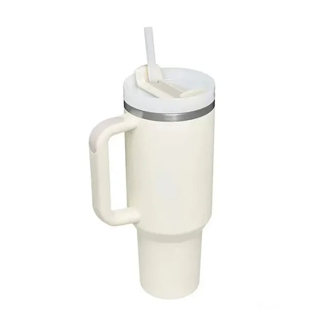 Tumbler with Handle and Straw Lid