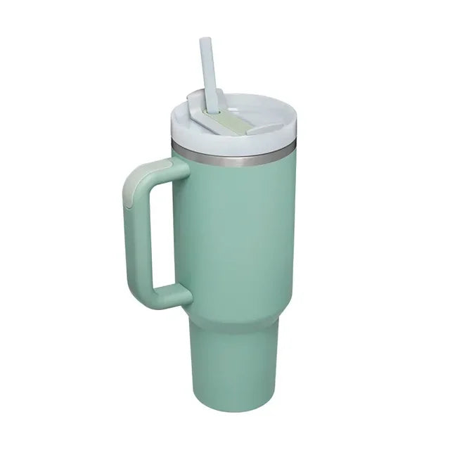 Tumbler with Handle and Straw Lid