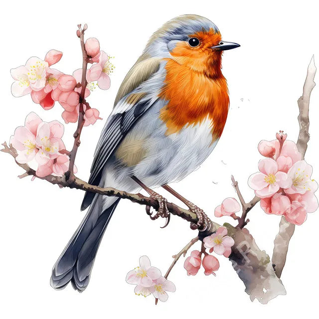 Alcedo Bird Watercolor Art Wall Sticker