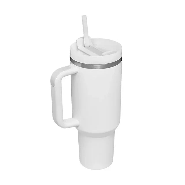 Tumbler with Handle and Straw Lid