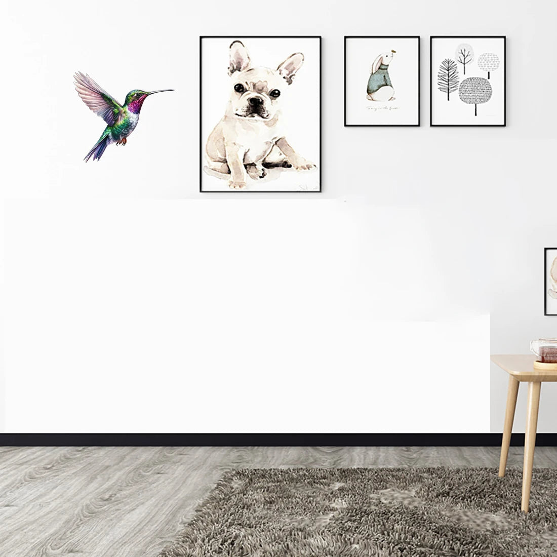 Alcedo Bird Watercolor Art Wall Sticker